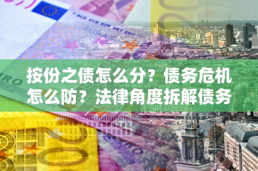 济南按份之债怎么分？债务危机怎么防？法律角度拆解债务分配与风险自保指南