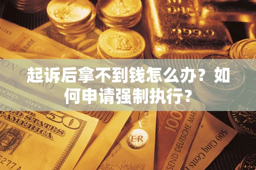 济南起诉后拿不到钱怎么办？如何申请强制执行？