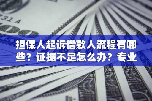 济南担保人起诉借款人流程有哪些？证据不足怎么办？专业律师解答