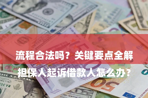 济南

担保人起诉借款人怎么办？流程合法吗？关键要点全解析