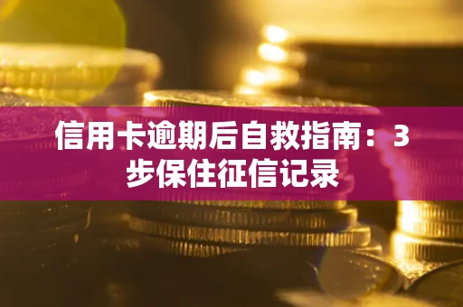 济南信用卡逾期后自救指南：3步保住征信记录